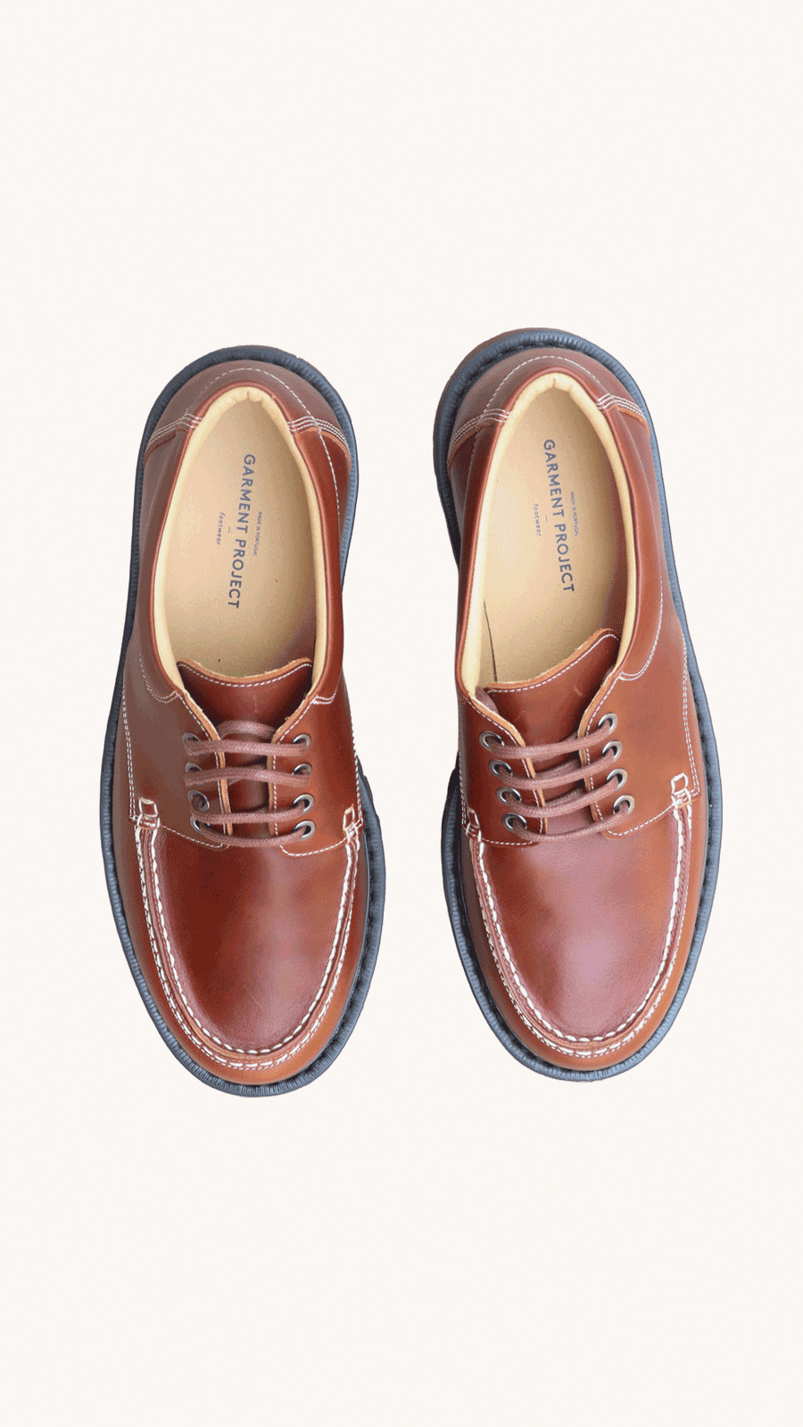 GARMENT PROJECT - Chaussures Bateau Homme Cuir Marron