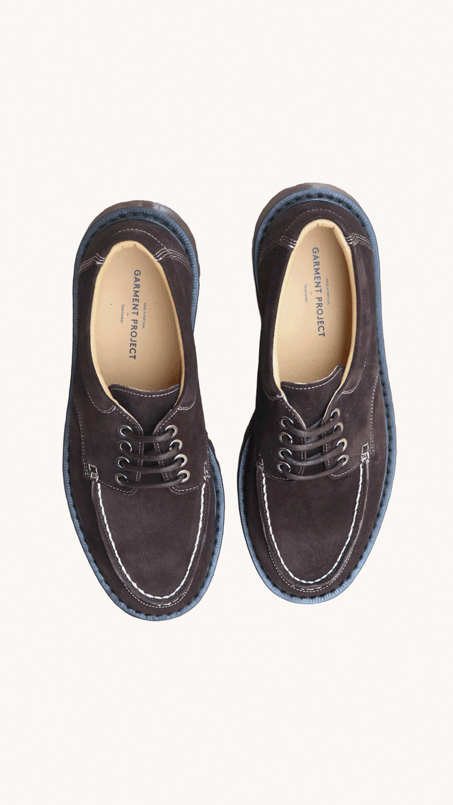 GARMENT PROJECT - Chaussures Bateau Homme Suède Marron