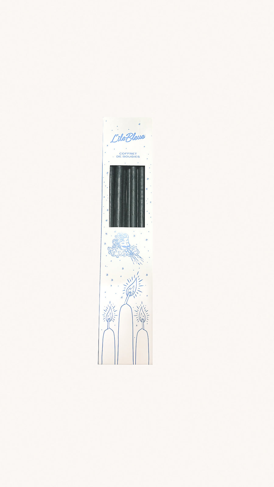 CIERGERIE DES PREMONTRES - Coffret de 10 bougies vert forêt