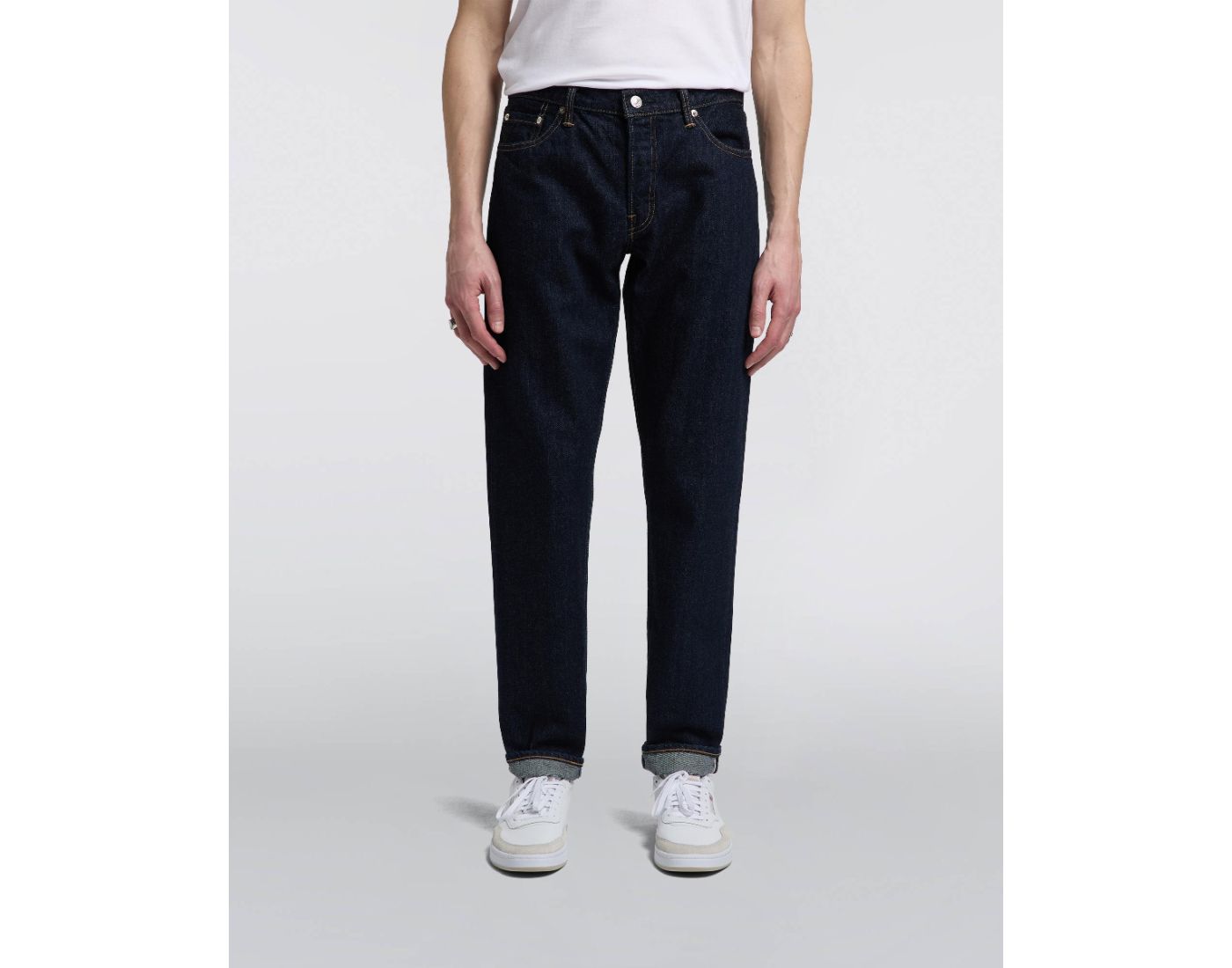 EDWIN - Regular Tapered Jeans Blue Rinsed