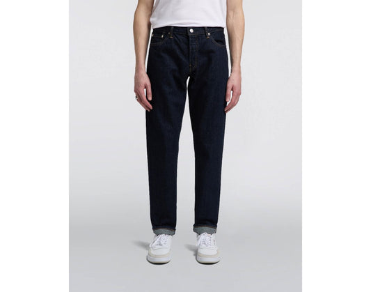 EDWIN - Regular Tapered Jeans Blue Rinsed