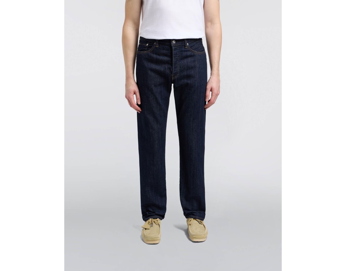 EDWIN - Regular Straight Jeans Blue Rinsed