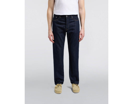 EDWIN - Regular Straight Jeans Blue Rinsed