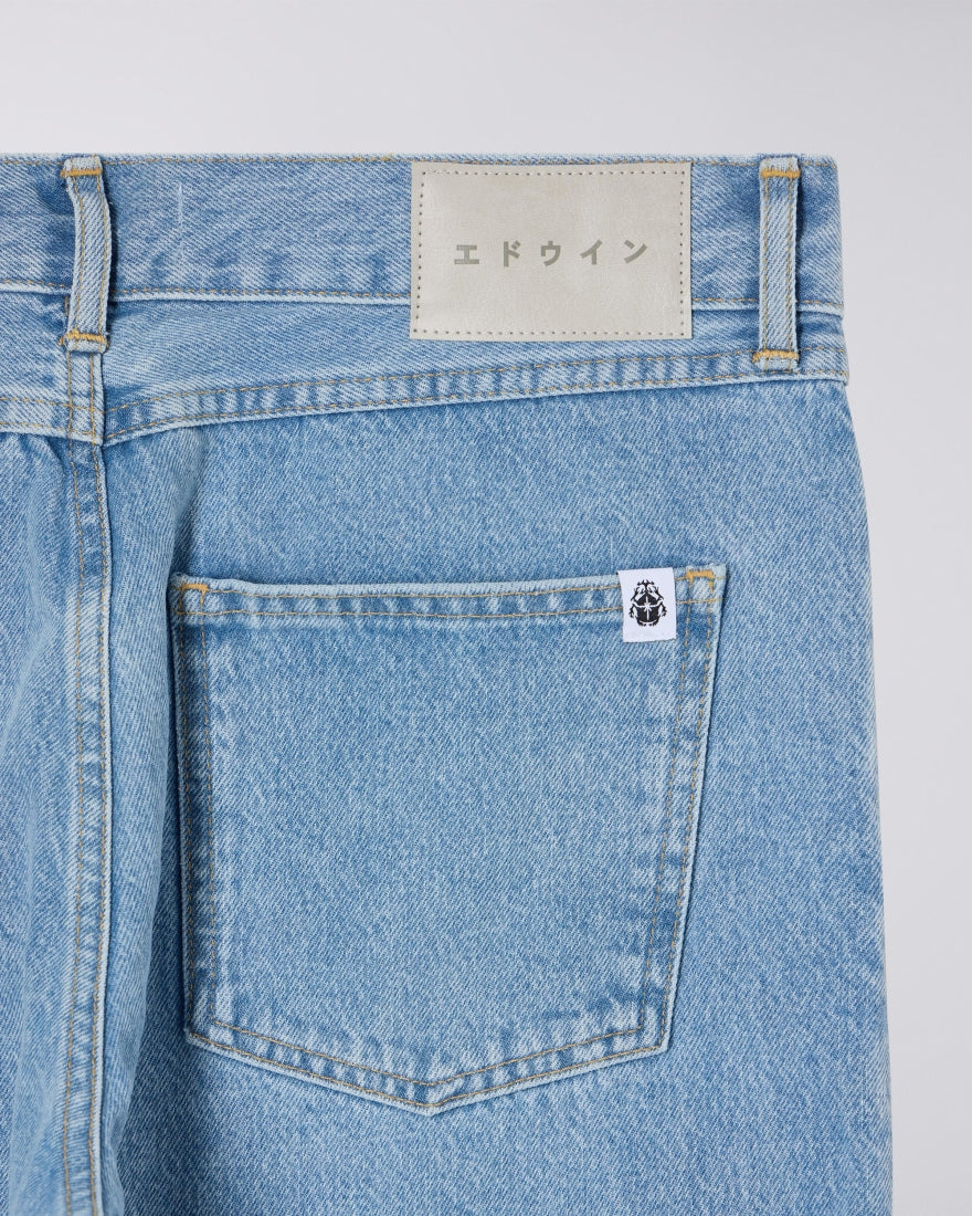 Jean Edwin Cosmos Pant lavage Blue Heavy Bleach pour homme, quatrième vue