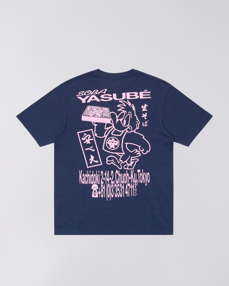 T-shirt homme Edwin Soba Yasube imprimé bleu marine, vue principale