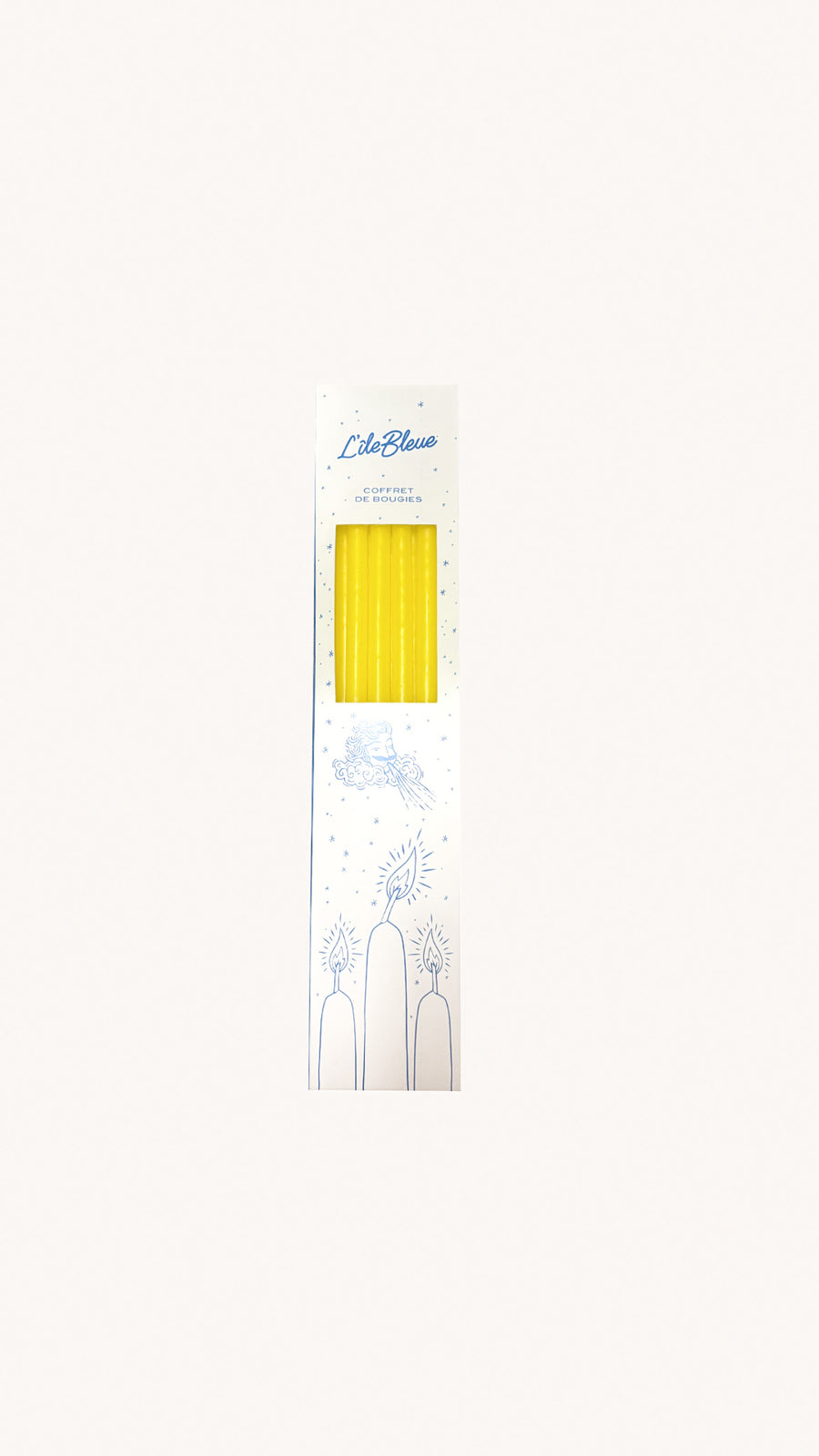 CIERGERIE DES PREMONTRES - Coffret de 10 bougies jaunes