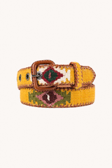 LA MANSA - Mustard Ethnic Belt