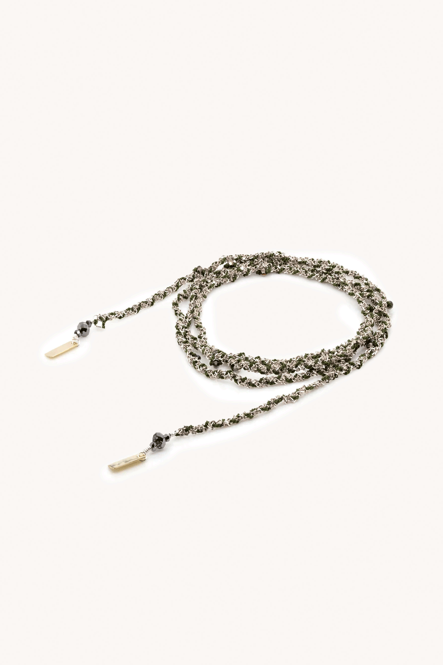 MARIE LAURE CHAMOREL - Collier N.182 Argent Kaki