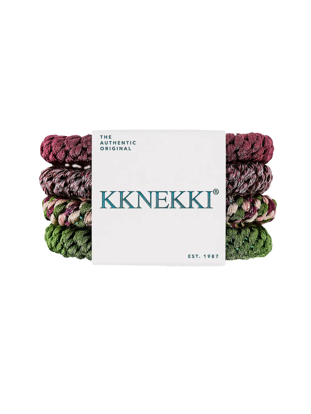 Lot de 4 élastiques à cheveux Kknekki Bundle 66 rose et vert