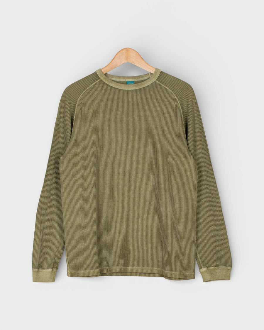 GOOD ON - T-SHIRT LONG SLEEVE KNIT SAGE