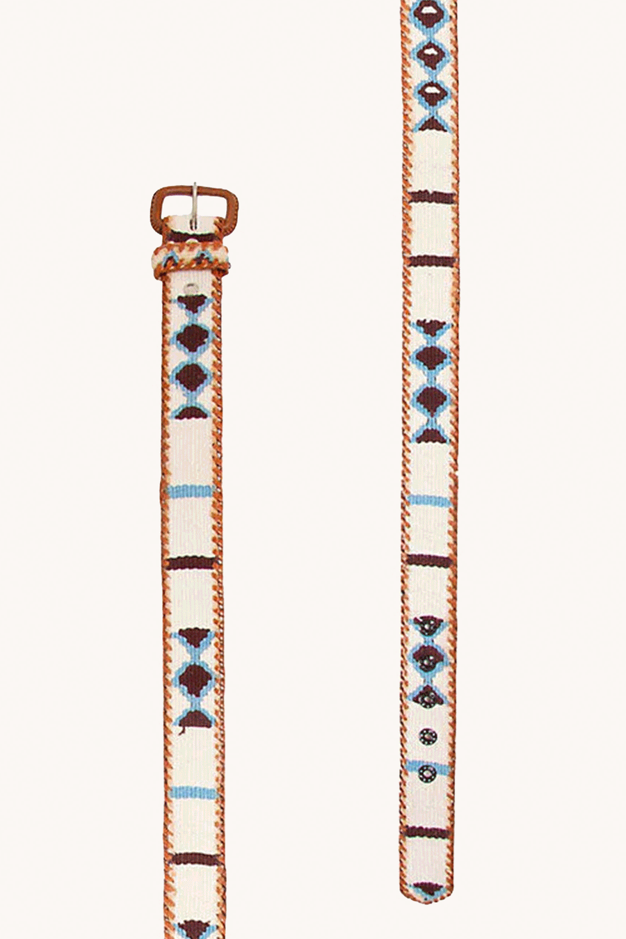 LA MANSA - Blanco Celeste Ethnic Belt