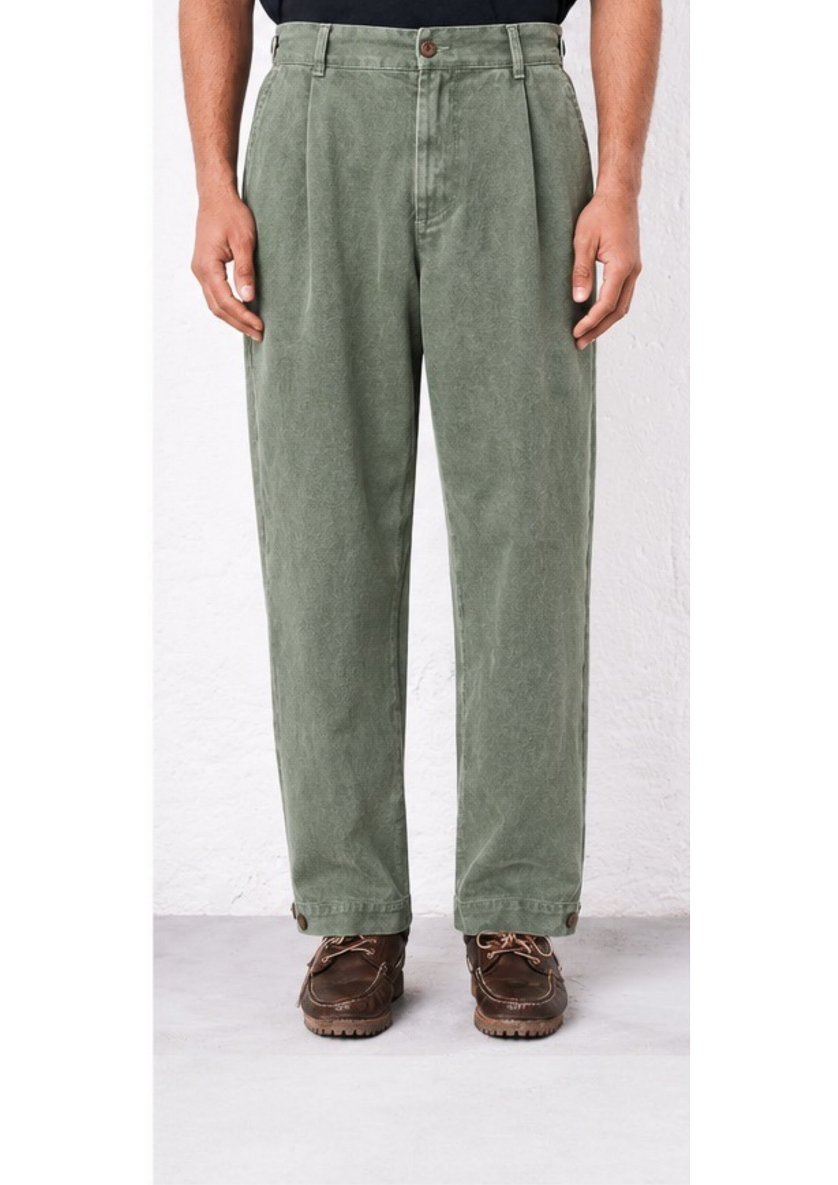 Pantalon à pinces homme Madson Macugnaga vert olive, troisième vue