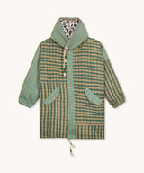 L’ÎLE BLEUE - MANTEAU LONG FOURRÉ MEENU VERT