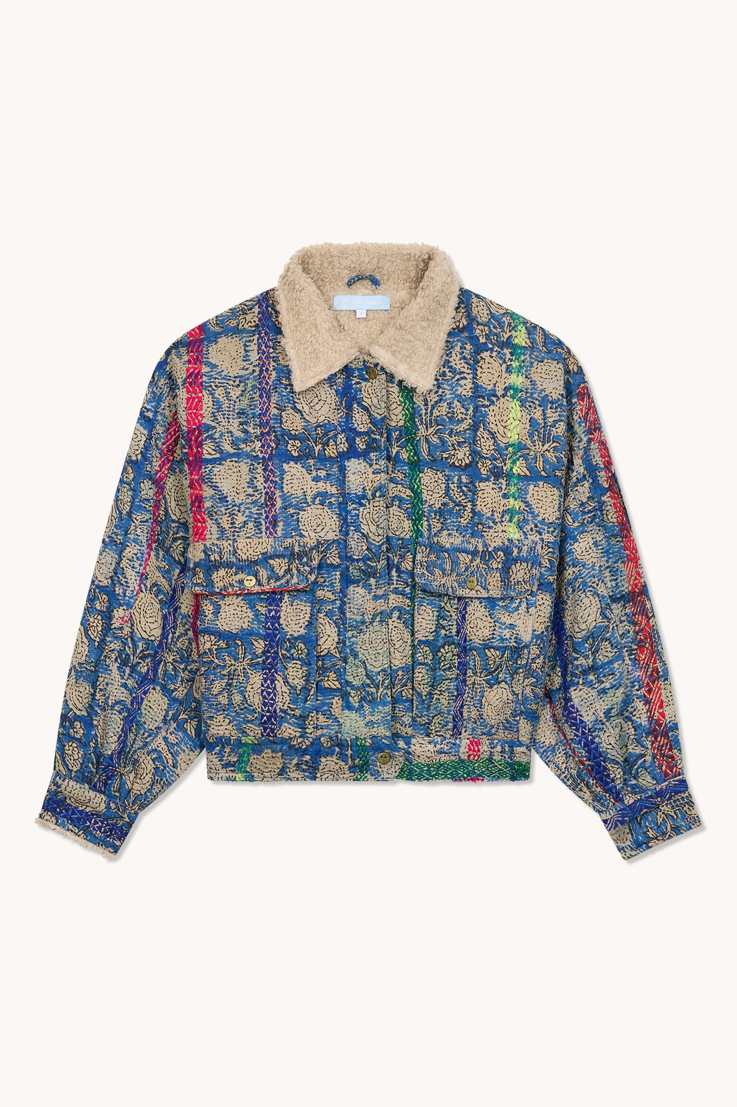 L'ÎLE BLEUE - BLOUSON JIM FOURRÉ - TIGRE