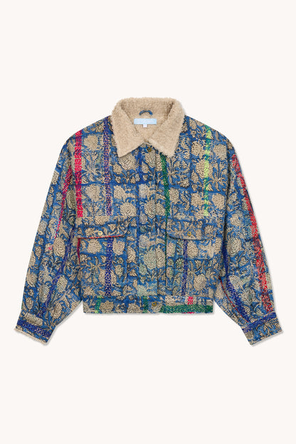 L'ÎLE BLEUE - BLOUSON JIM FOURRÉ - TIGRE