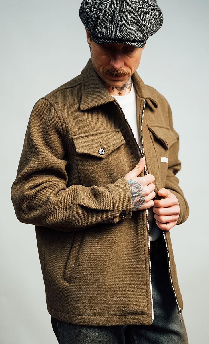 Veste homme Wooden Store Mavignola coloris kaki, vue principale