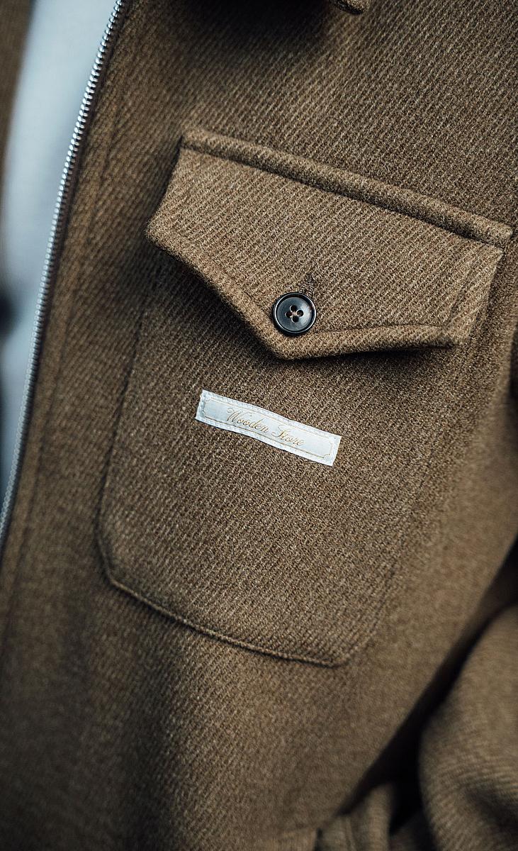 Veste homme Wooden Store Mavignola coloris kaki, vue complémentaire
