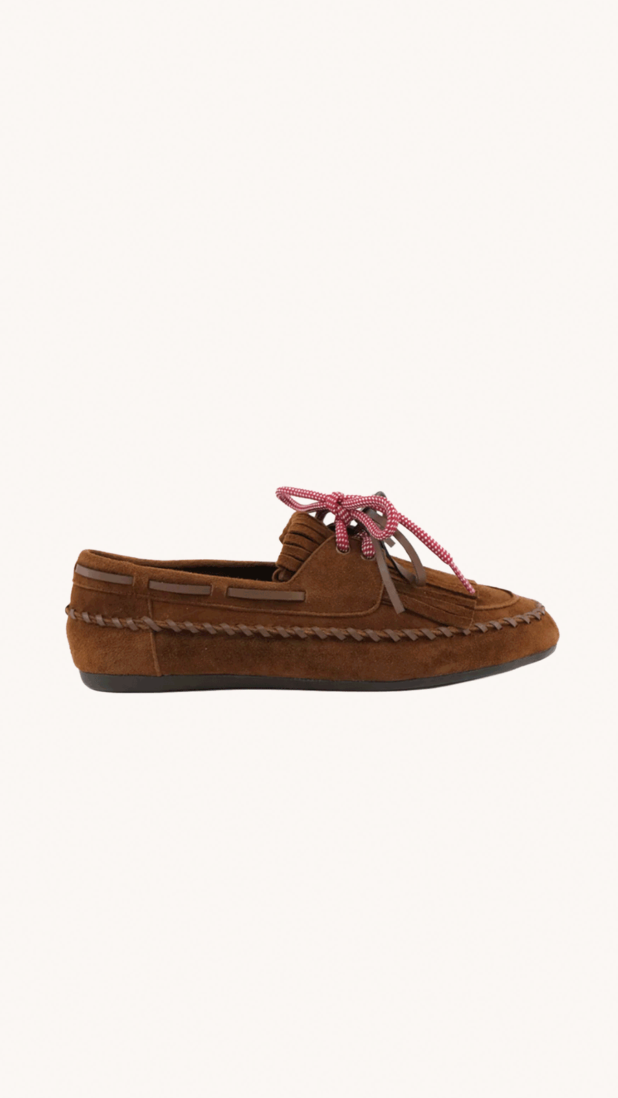 TORAL - Mocassins Femme Brielle Camel à Franges