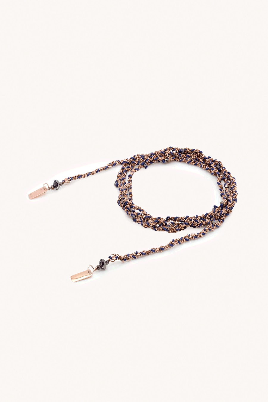MARIE LAURE CHAMOREL - Collier N.182 Or Rose Navy