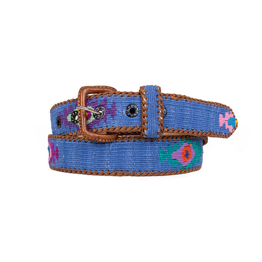 LA MANSA - New Blue Ethnic Belt