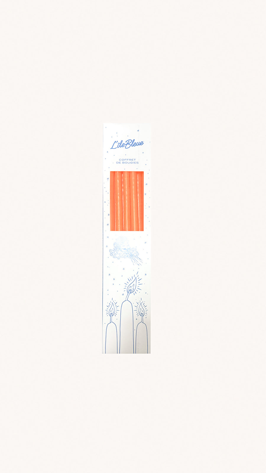 CIERGERIE DES PREMONTRES - Coffret de 10 bougies oranges