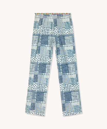 L'ÎLE BLEUE - BOUBOU MARION PATCHWORK BLEU