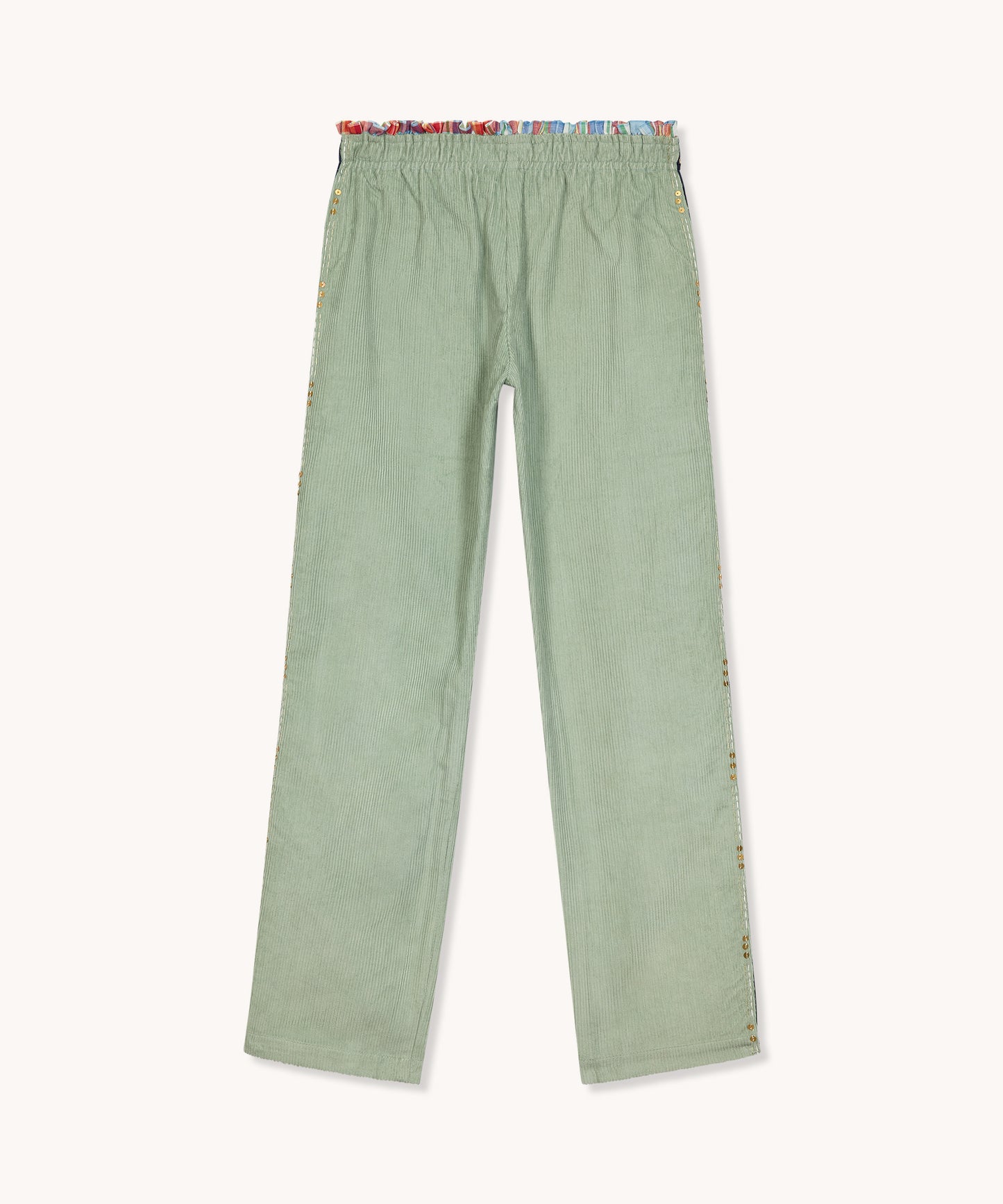 L'ÎLE BLEUE - BOUBOU CHARLINE BRODÉ VERT