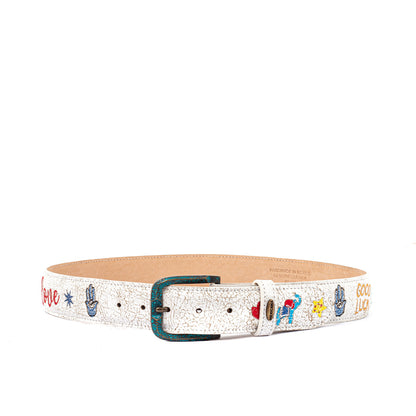 MEXICANA - Ceinture Paraiso White