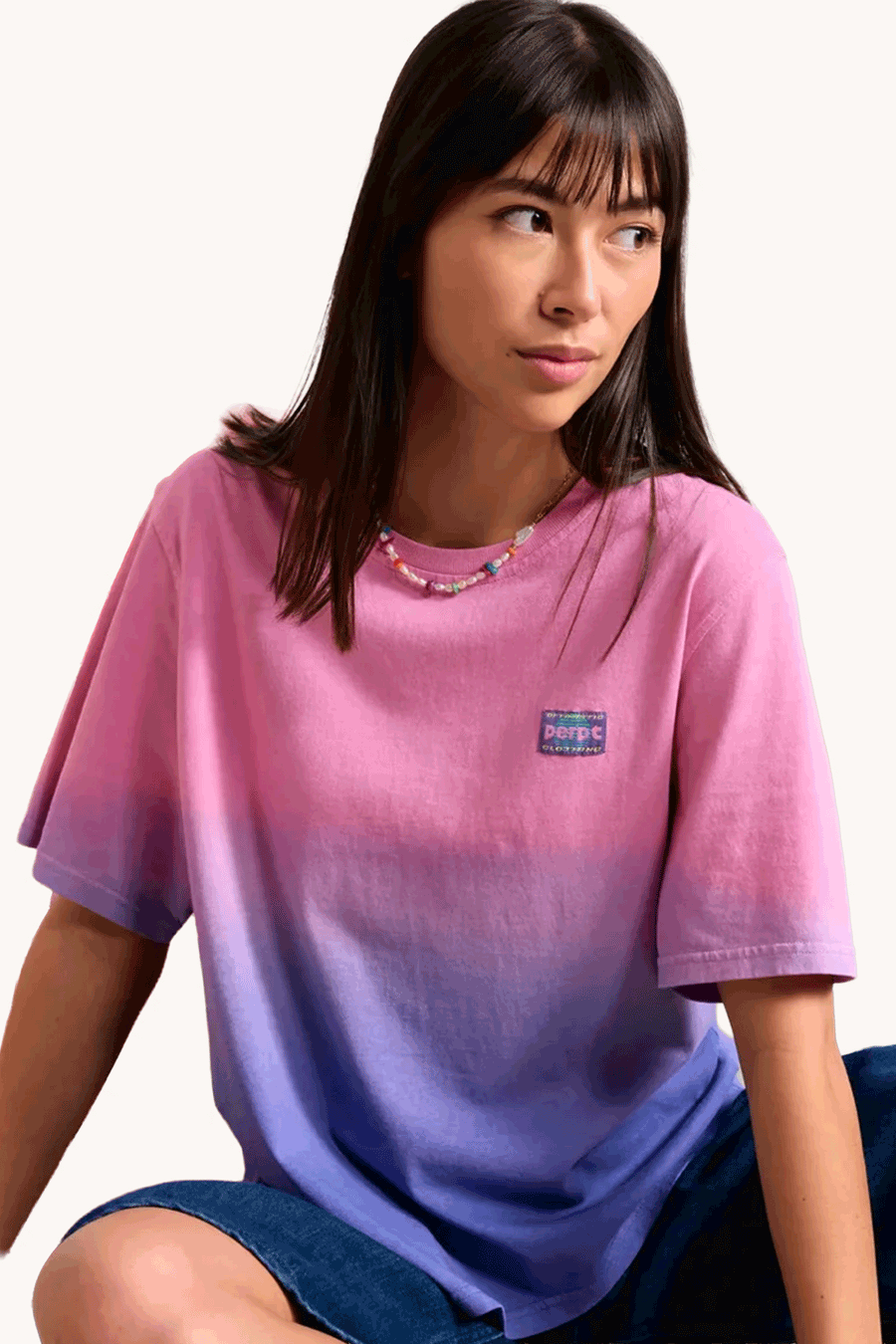 PERPÈTE - TEE-SHIRT FEMME CANDY TIE&DYE ROSE ET VIOLET