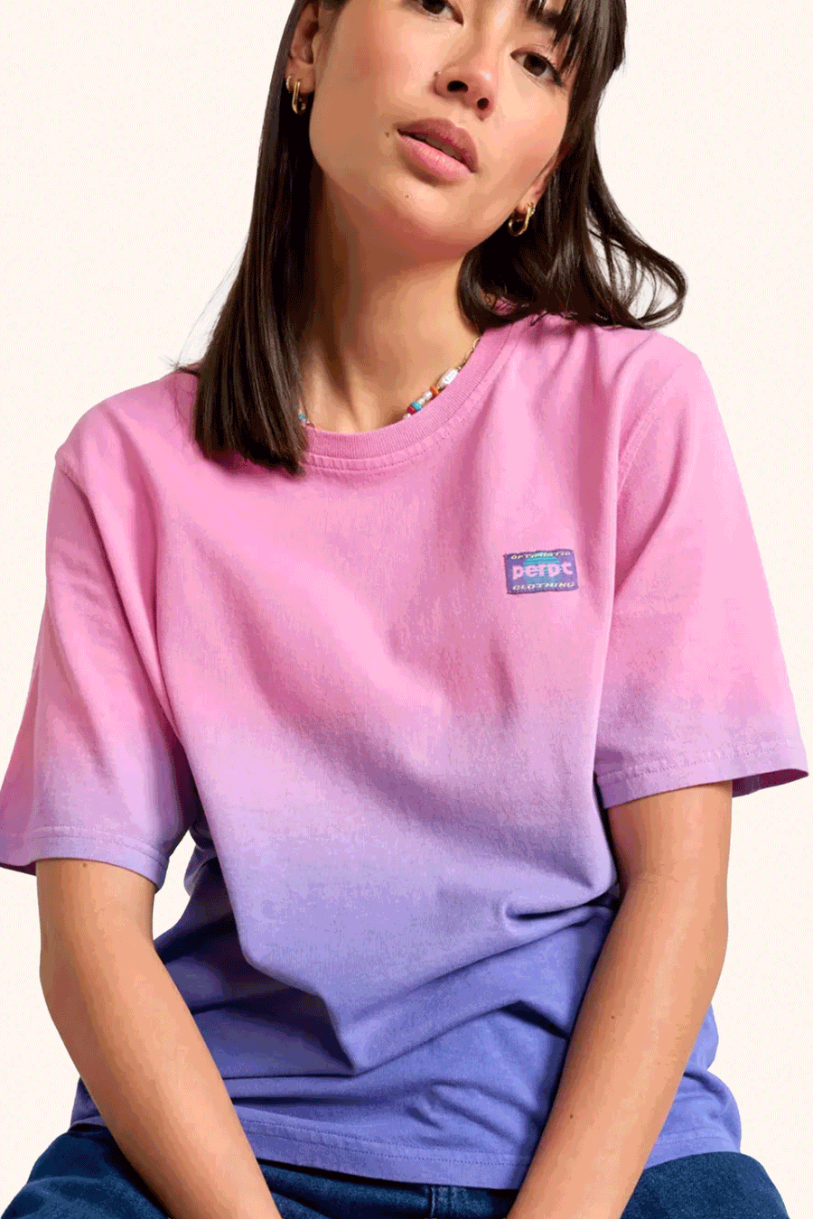 PERPÈTE - TEE-SHIRT FEMME CANDY TIE&DYE ROSE ET VIOLET