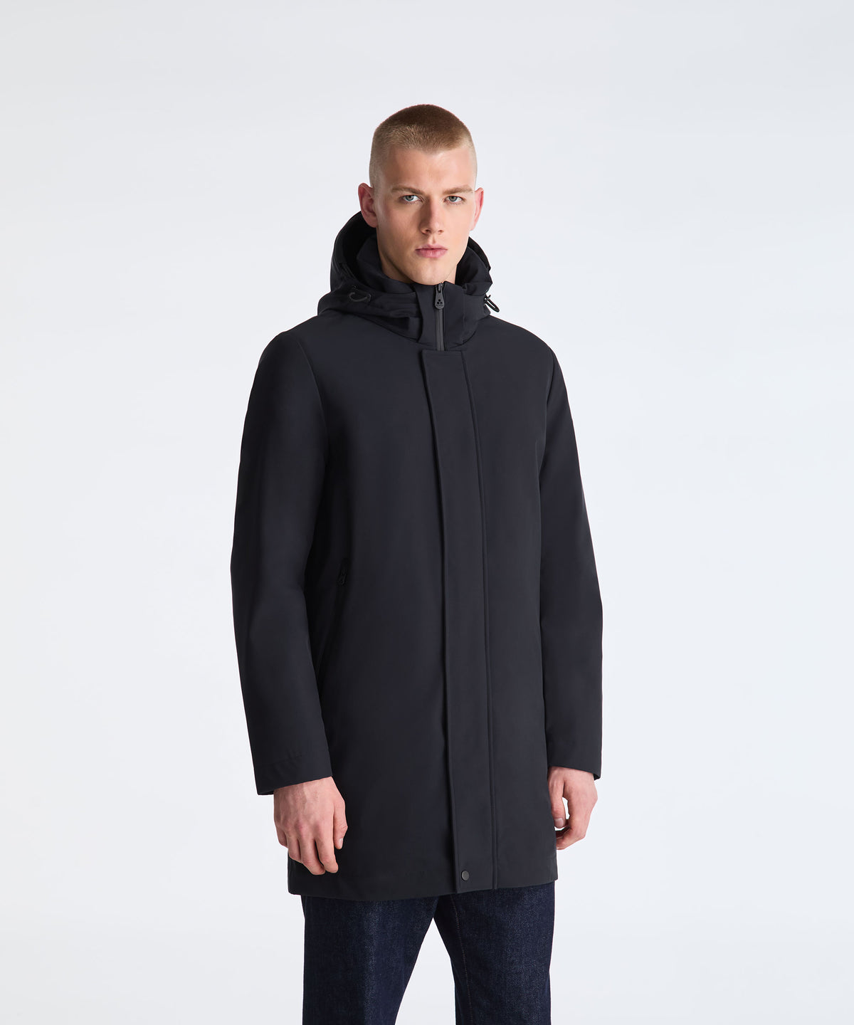 Veste Peuterey ALBALI Bleu Graphite vue trois-quarts