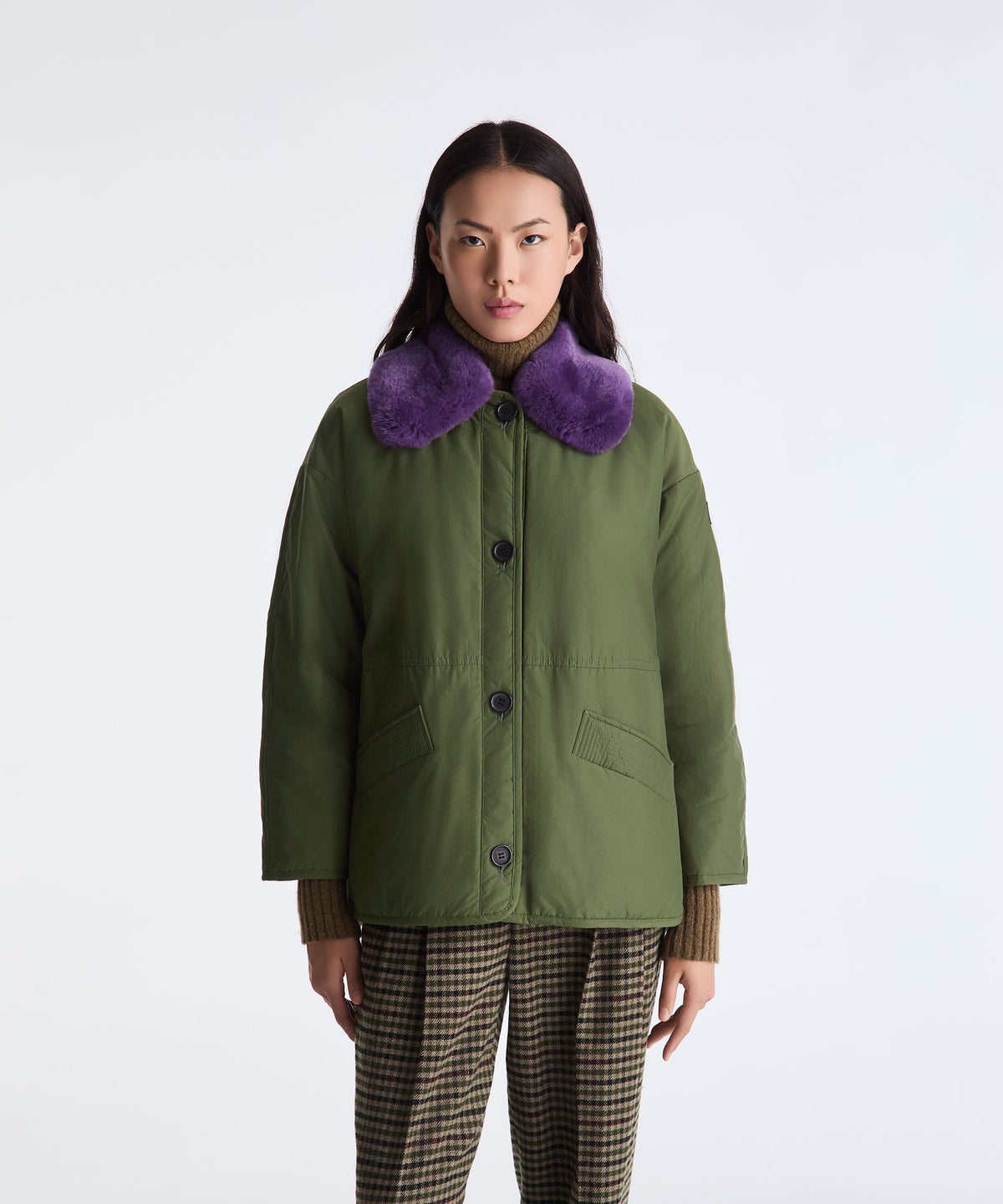 Veste femme Peuterey avec matelassage ripstop face
