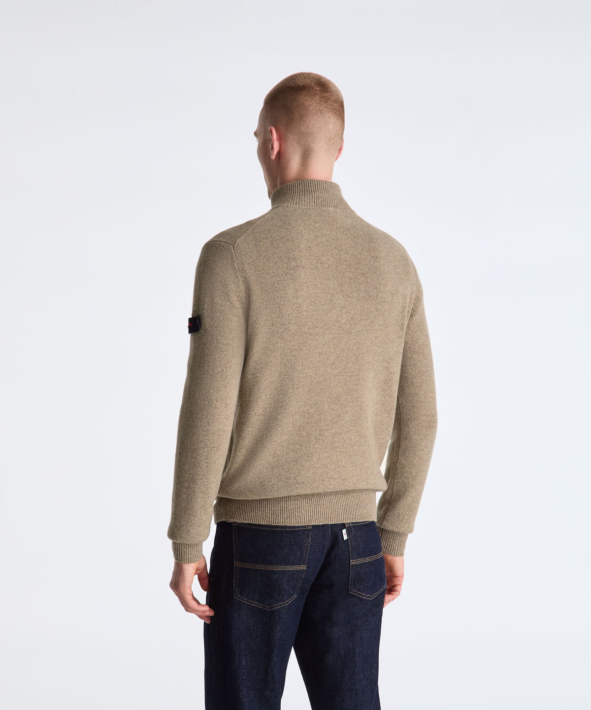 Maille homme Peuterey TREBE en laine et yak vue de dos
