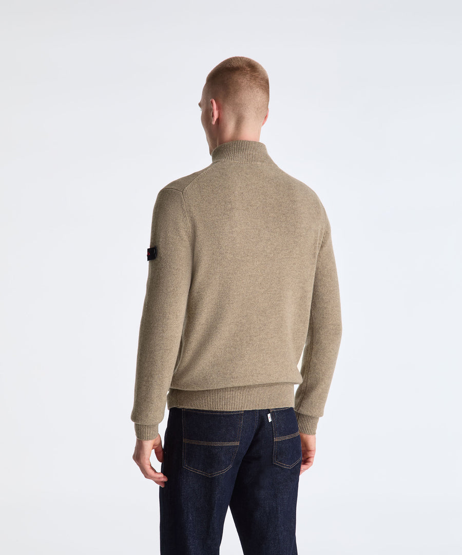 Maille homme Peuterey TREBE en laine et yak vue de dos
