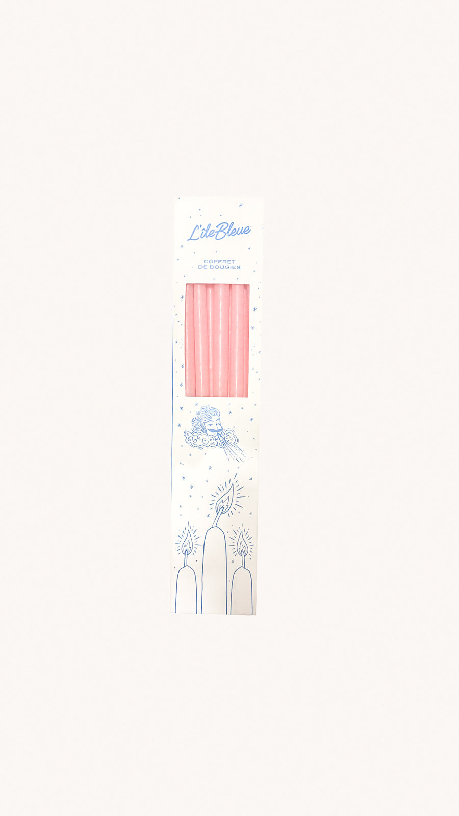 CIERGERIE DES PREMONTRES - Coffret de 10 bougies rose