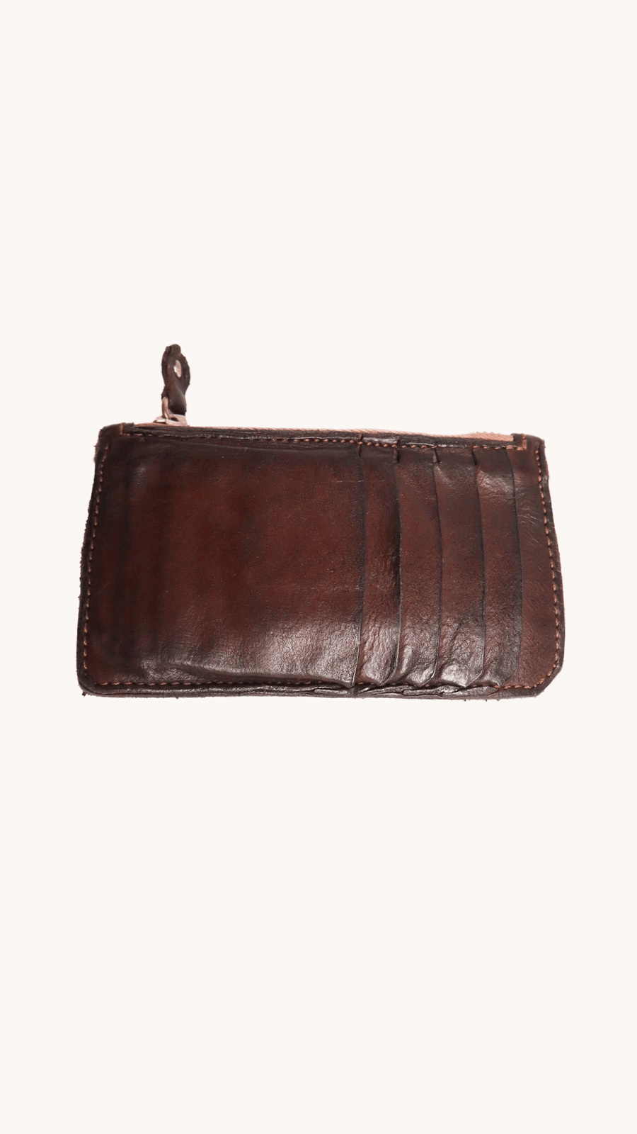 CAMPOMAGGI - Porte cartes homme en cuir military