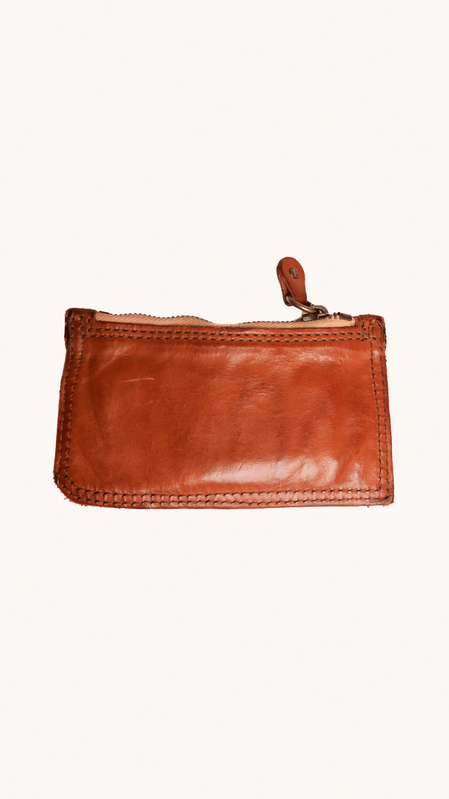 CAMPOMAGGI - Porte cartes homme en cuir cognac