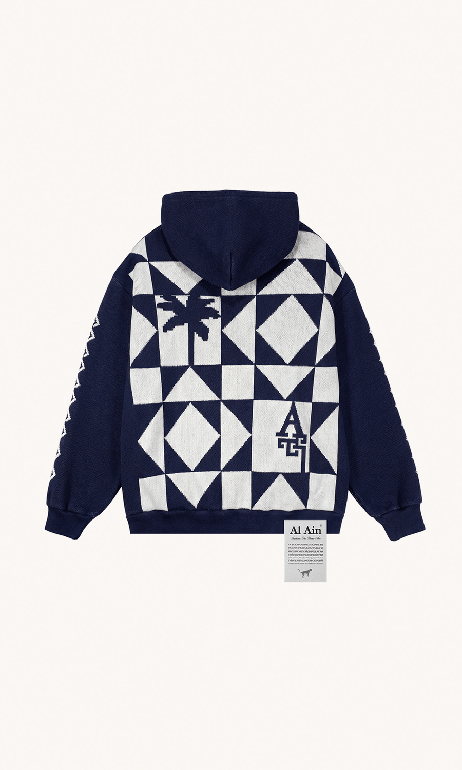 AL AIN - Hoodie Harbor en coton bleu navy