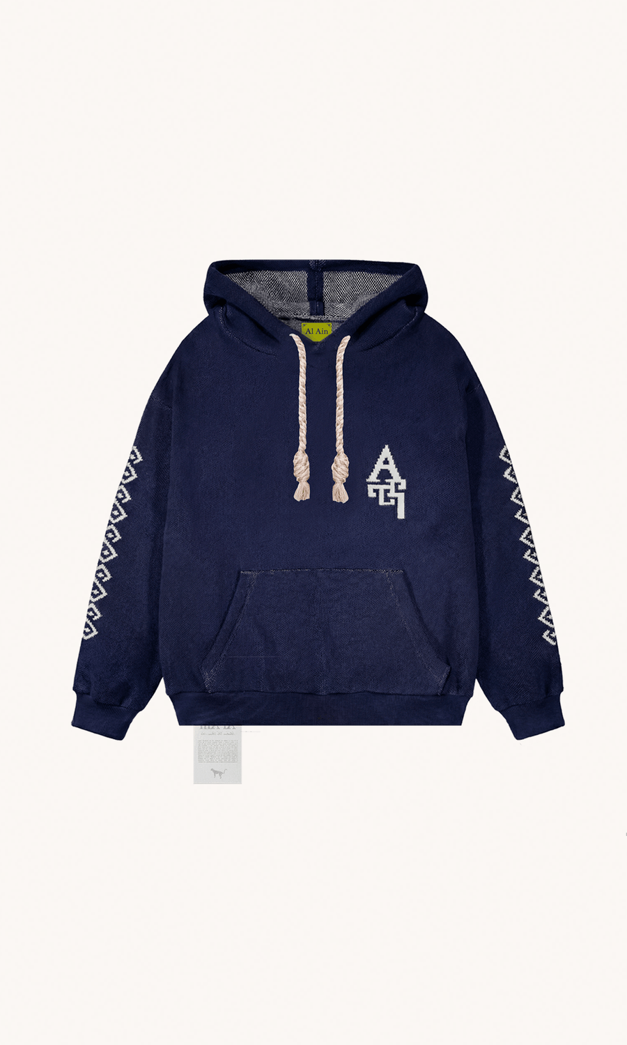 AL AIN - Hoodie Harbor en coton bleu navy