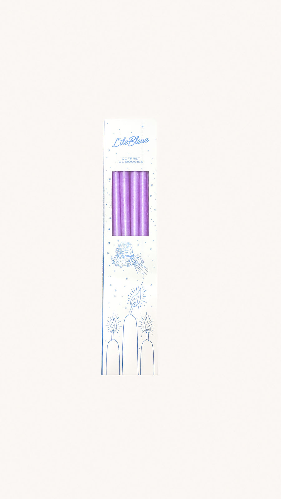 CIERGERIE DES PREMONTRES - Coffret de 10 bougies violettes