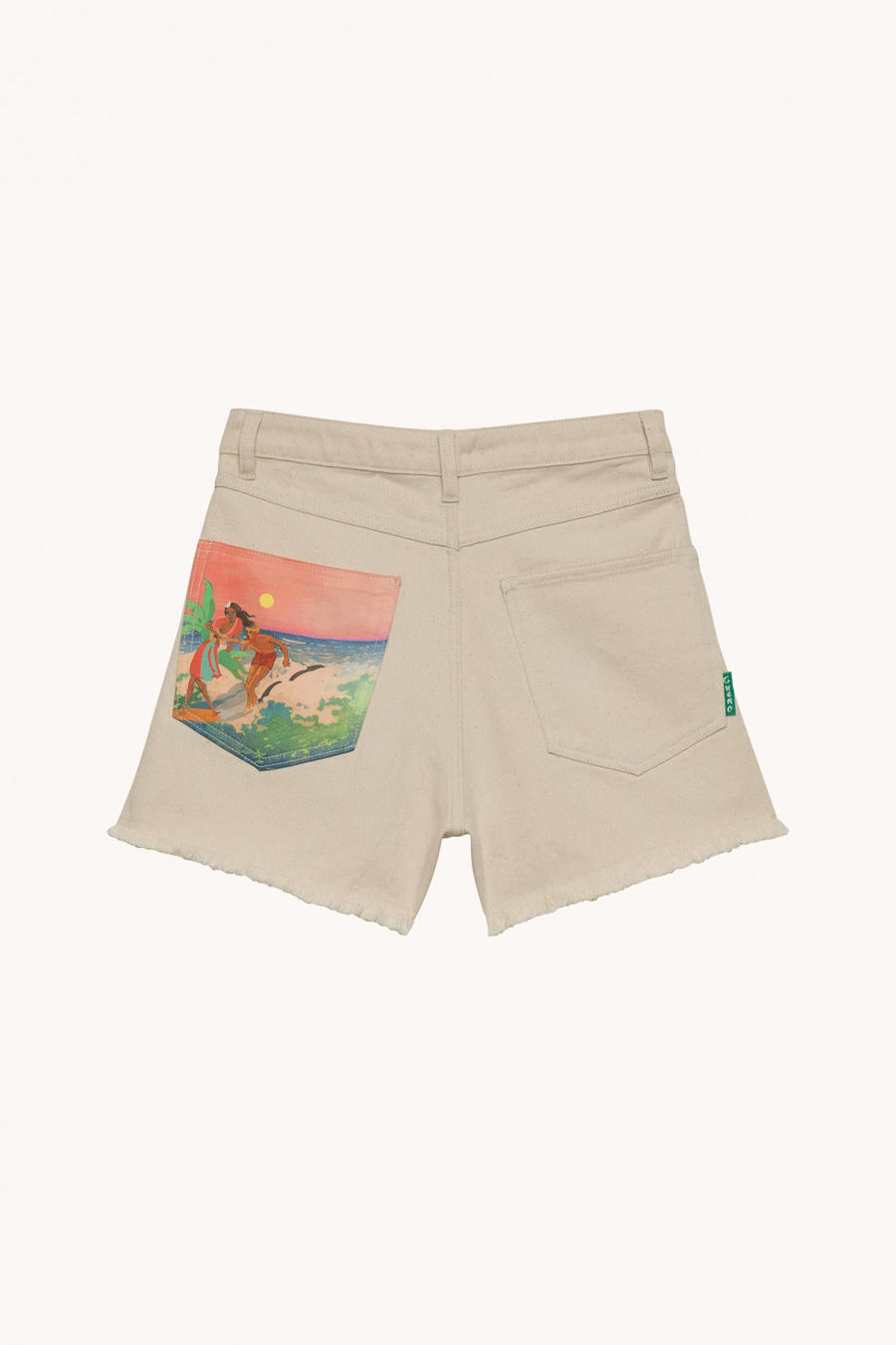 G.KERO - SHORT SUNSET EN JEAN BEIGE