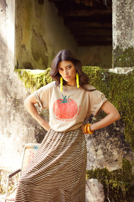 SISTERS DEPARTMENT - Tee-shirt Brown Tomato