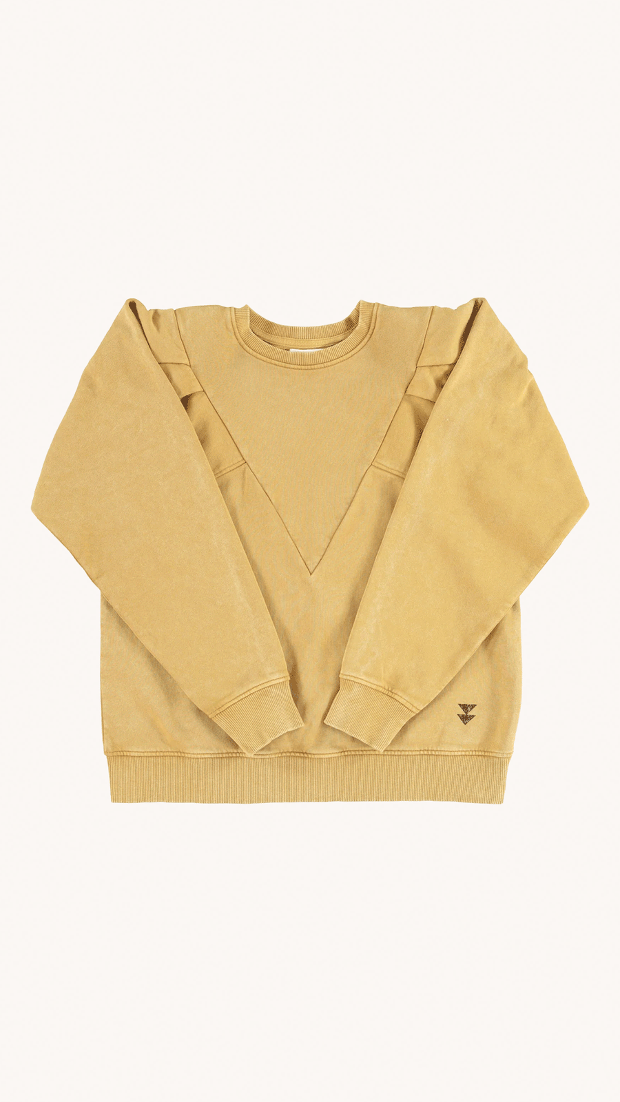 SISTERS DEPARTMENT - Sweat Femme Jaune Triangle