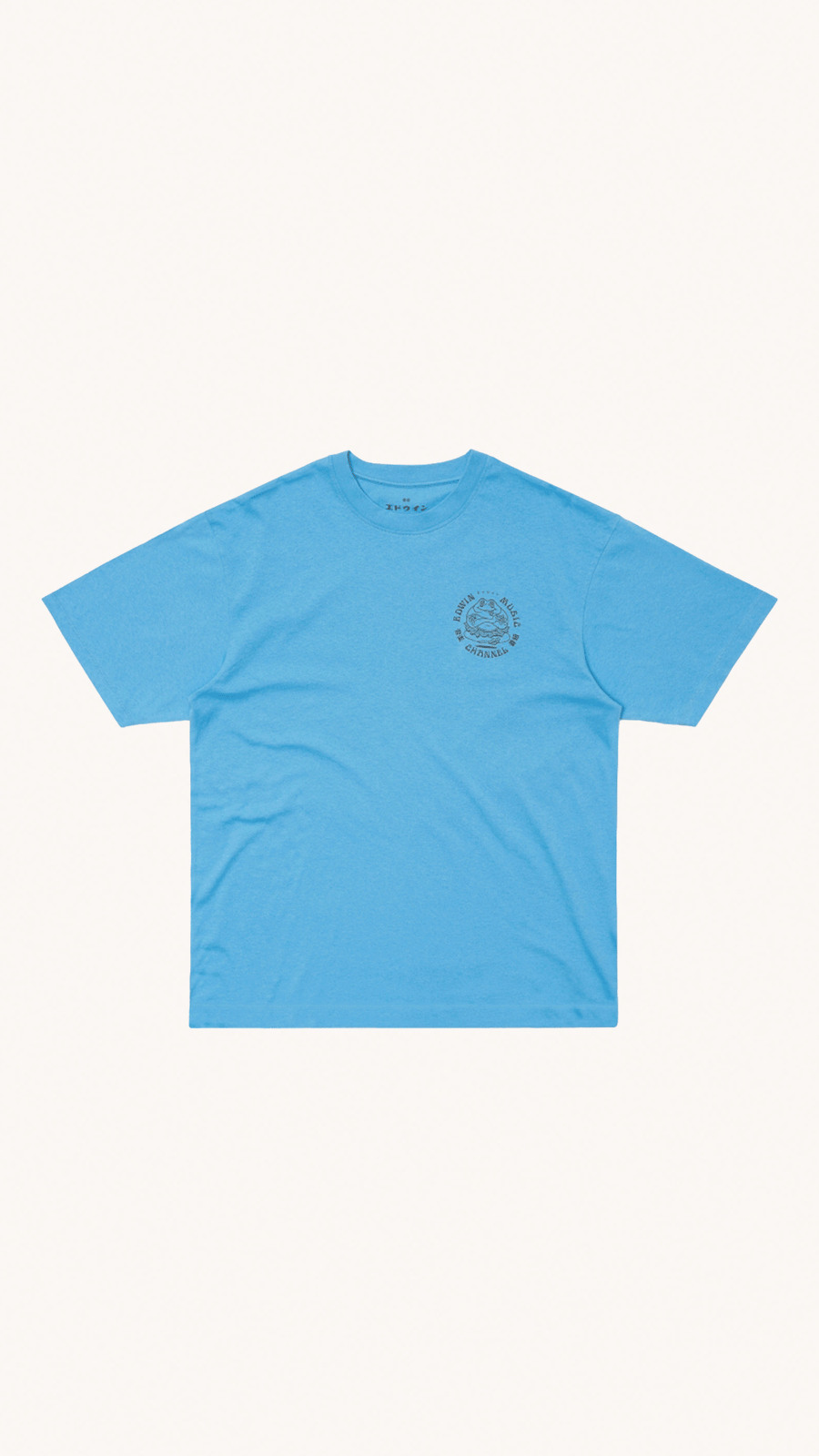 T-shirt Edwin Pour Homme Bleu Azur