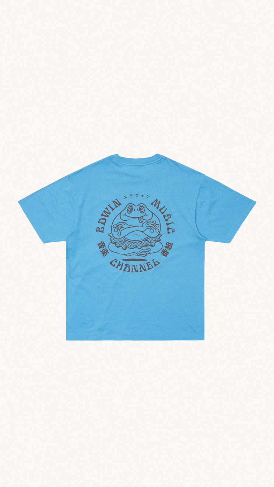 T-shirt Edwin Pour Homme Bleu Azur