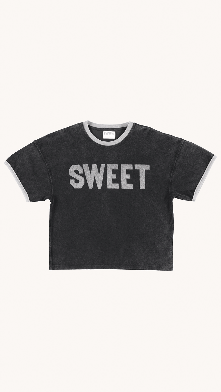 SISTERS DEPARTMENT - T-shirt Femme Matière Éponge Sweet