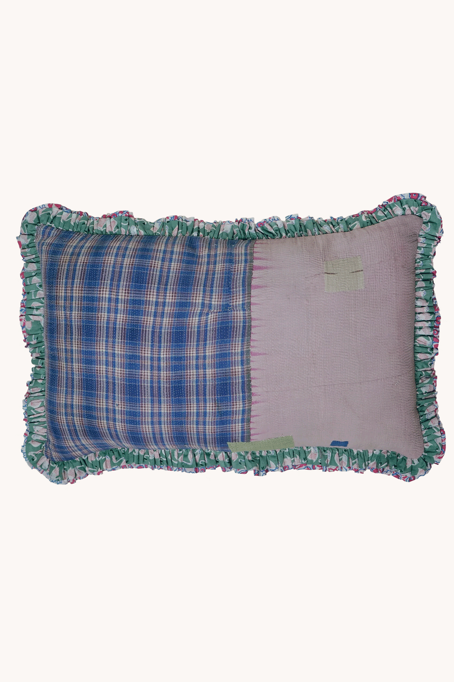 L'ÎLE BLEUE - Housse de Coussin Kantha 2