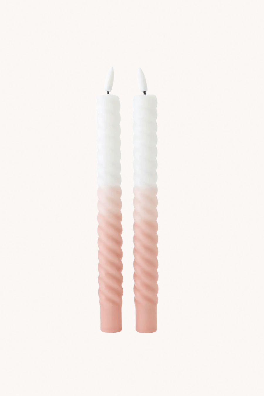 AIF CANDLES - SET DE 2 BOUGIES LED BLANC ET SABLE