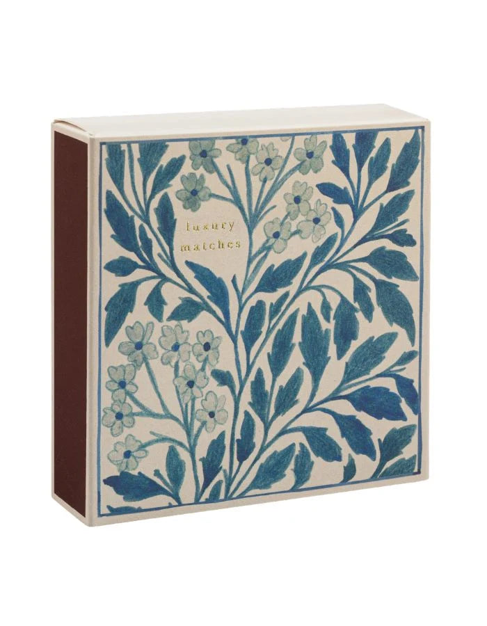 Allumettes carrées Archivist Gallery Blue Floral, boîte carrée, troisième vue