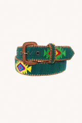 LA MANSA - English Green Ethnic Belt